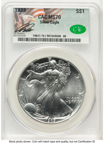 1989 Silver Eagle Ron Drzewucki 70 CACG