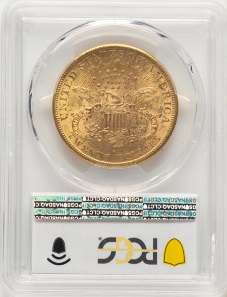 1882-S $20 PCGS Secure Blue Gradient 61 PCGS