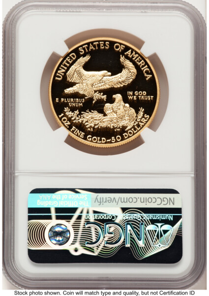 2016-W Proof Gold Eagle 1 oz John Mercanti 70 NGC