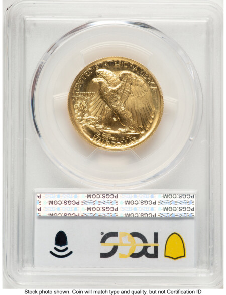 2016-W 50C Walking Liberty 100th Anniversary Gold Centennial  Blue Gradient 70 PCGS