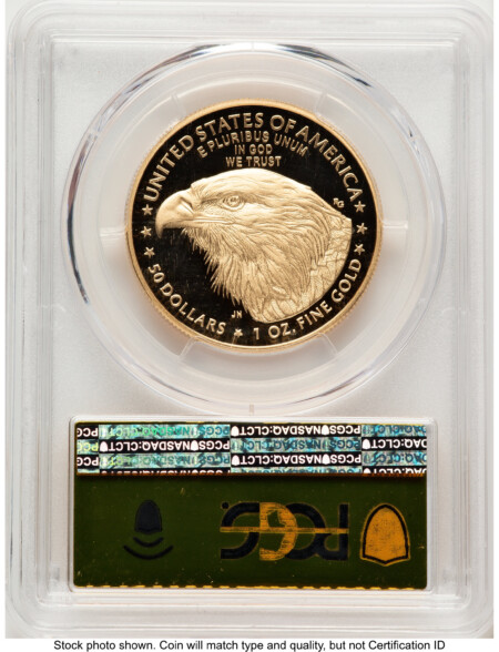 2021-W Type 2 Proof Gold Eagle 1 oz FDI Gold Foil 70 PCGS