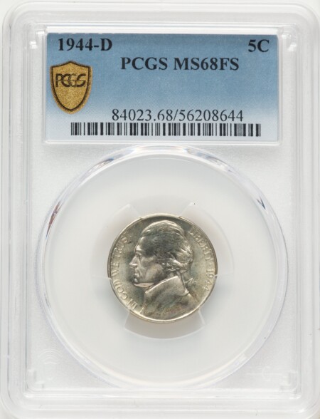 1944-D 5C, FS PCGS Secure 68 PCGS