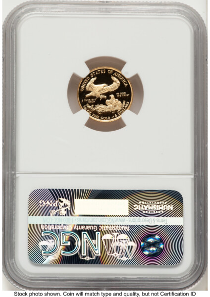 2016-W Proof Gold Eagle 1/10 oz FDI Elizabeth Jones Washington DC 70 NGC