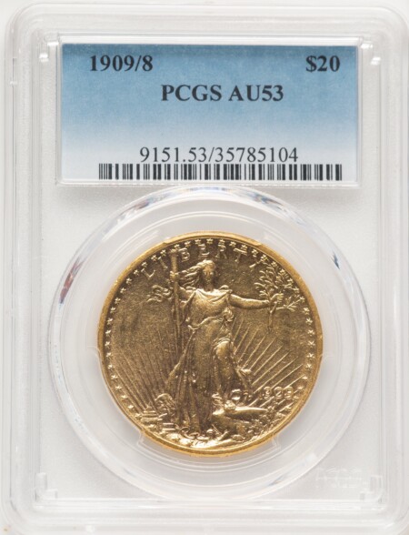 1909/8 $20 53 PCGS