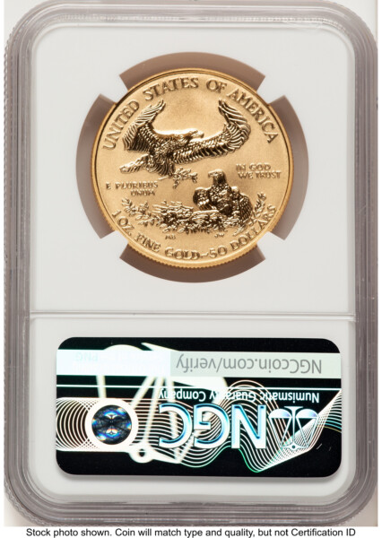 2006-W Reverse Proof Gold Eagle 1 oz Mike Castle 70 NGC