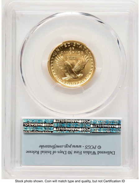 2016-W 25C Standing Liberty 100th Anniversary Gold Centennial  FS Flag 70 PCGS