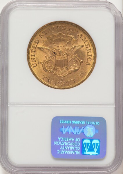 1864-S $20 61 NGC