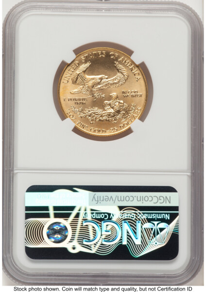 1996 Gold Eagle 1/2 oz John Mercanti 70 NGC