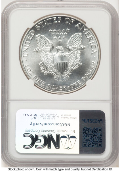 1986 Silver Eagle John Mercanti 70 NGC