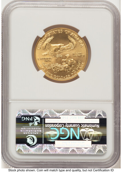 1989 Gold Eagle 1/2oz Brown Label 70 NGC
