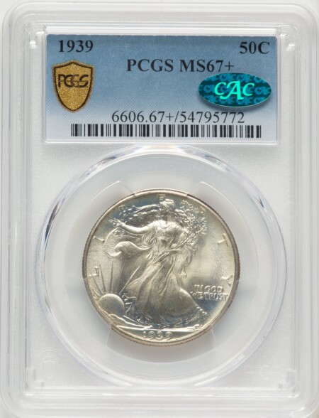 1939 50C CAC PCGS Secure PCGS Plus 67 PCGS