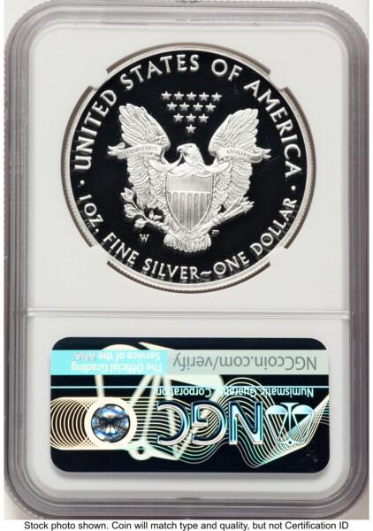 2017-W Proof Silver Eagle 1 oz 2020 West Point Mint Hoard WP Star Label 70 NGC