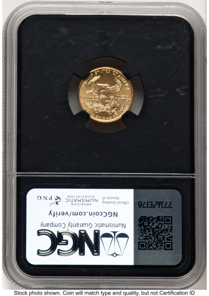1999-W Gold Eagle 1/10 oz Unfinished Proof Dies 100 Greatest US Modern Coins American Liberty Series Blk Core 69 NGC