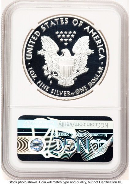 2018-S Proof Silver Eagle 1 oz Ed Moy 70 NGC