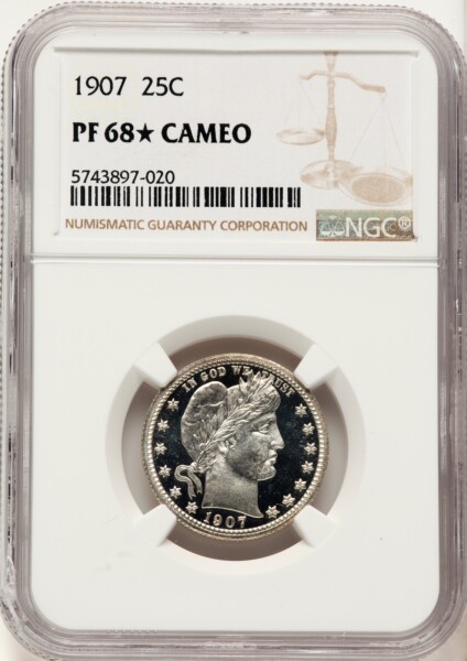 1907 25C, CA 68 NGC