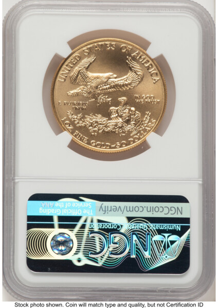 1996 Gold Eagle 1 oz John Mercanti 70 NGC