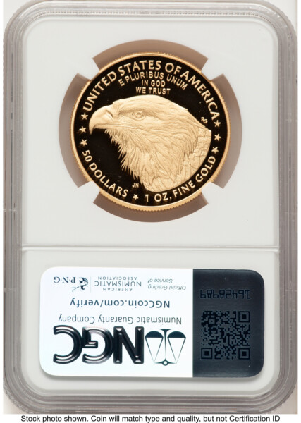 2023-W Proof Gold Eagle 1 oz FDI John Mercanti 70 NGC