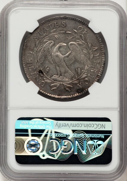 1795 S$1 Flowing Hair, Silver Plug 55 NGC