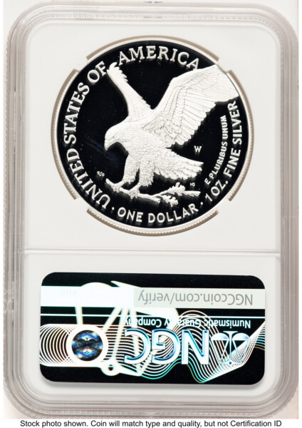 2025-W Proof Silver Eagle Privy Laser Engraved 1 oz Red Book 70 NGC