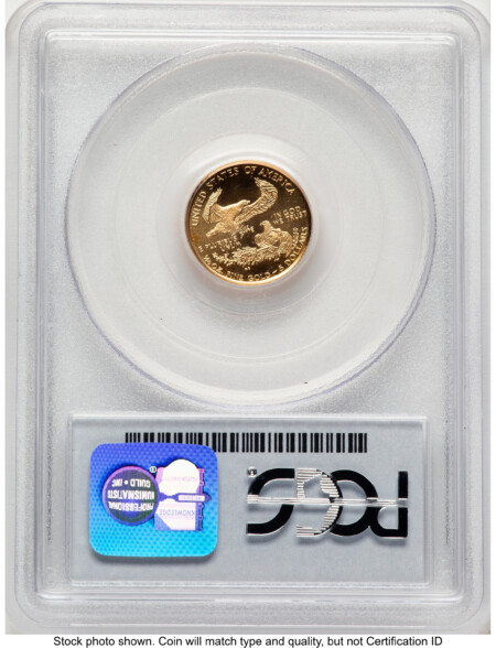 1999-W Gold Eagle 1/10 oz Unfinished Proof Dies Blue Label 69 PCGS