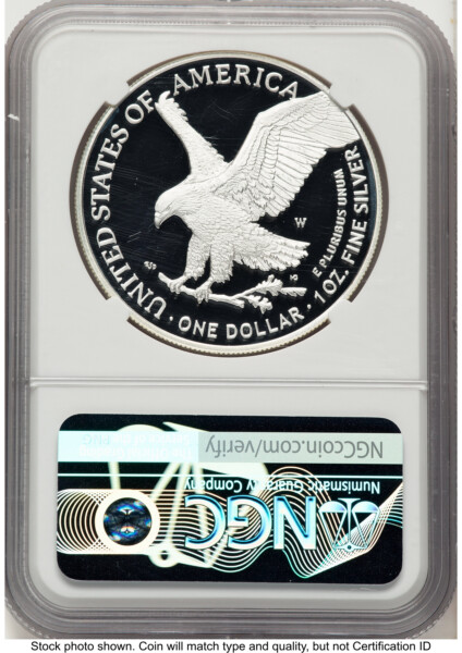 2022-W Proof Silver Eagle 1 oz FDI 1ST 70 NGC