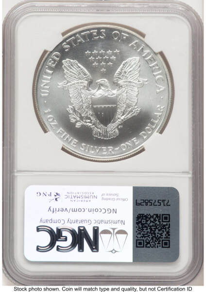 1998 Silver Eagle John Mercanti 70 NGC
