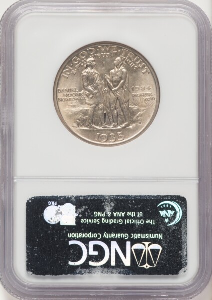 1935/34-D 50C Boone, MS 67 NGC
