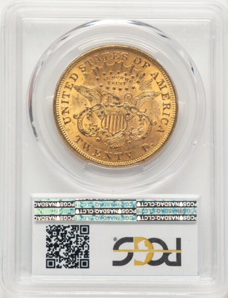1873 $20 OPEN 3 61 PCGS