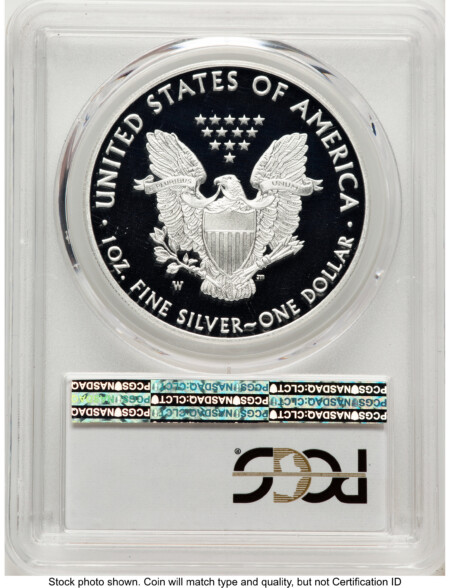 2017-W Proof Silver Eagle 1 oz FDI 1ST 70 PCGS