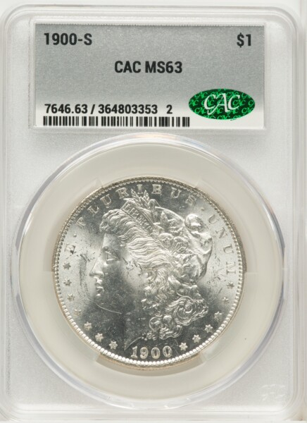 1900-S S$1 63 CACG