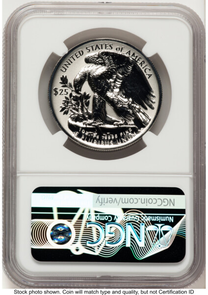 2022-W Palladium Eagle 1 oz, REV PR Red Book 70 NGC