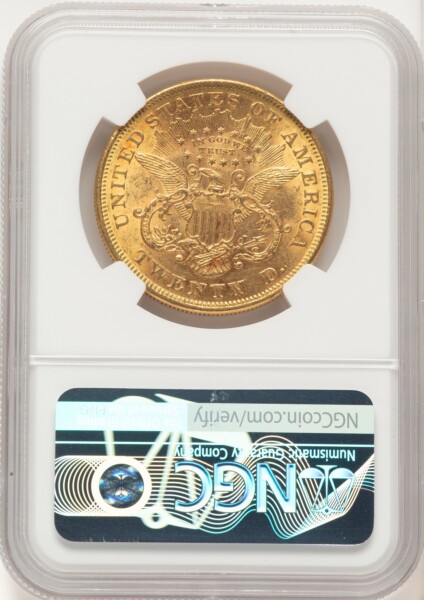 1875 $20 58 NGC