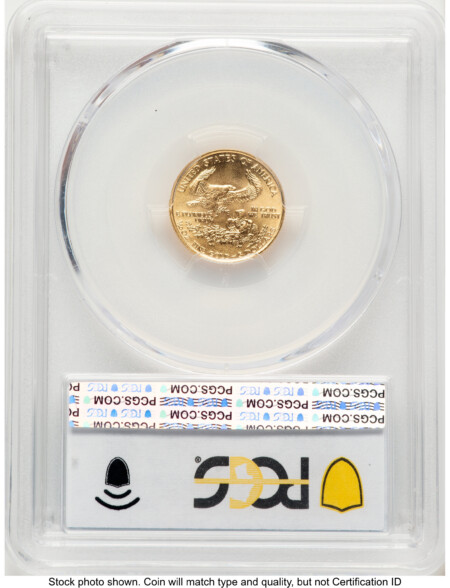 1988 Gold Eagle 1/10 oz Blue Gradient 70 PCGS