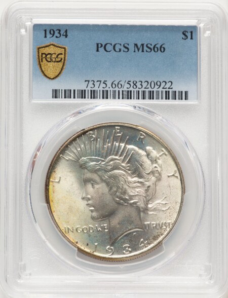 1934 S$1 PCGS Secure 66 PCGS