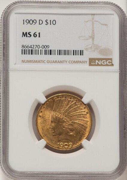 1909-D $10 61 NGC