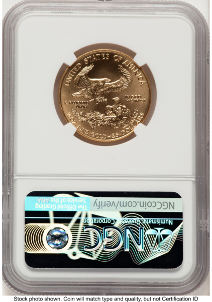 1996 Gold Eagle 1/2 oz Brown Label 70 NGC