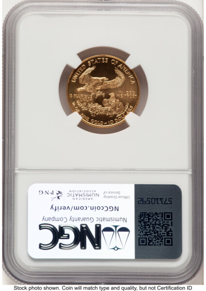 1999-W Gold Eagle 1/4 oz Unfinished Proof Dies Brown Label 69 NGC