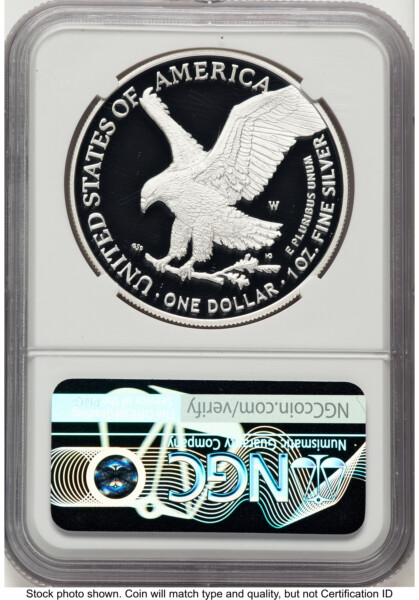 2022-W Proof Silver Eagle 1 oz Ed Moy 70 NGC