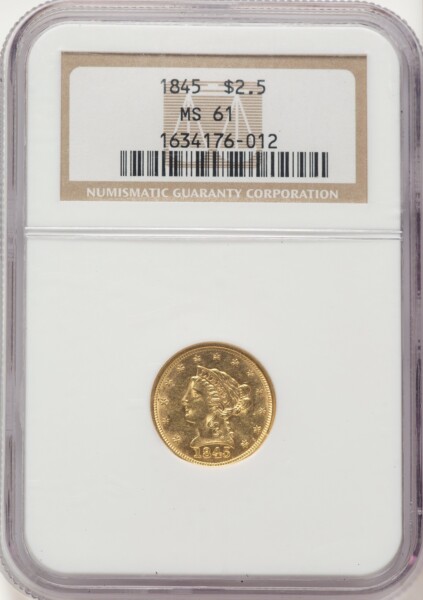 1845 $2 1/2 61 NGC
