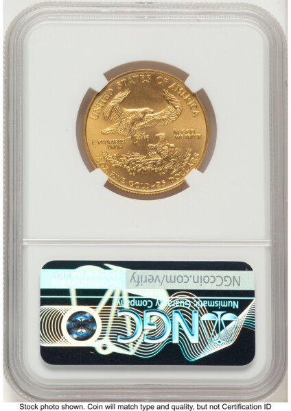 2001 Gold Eagle 1/2 oz Brown Label 70 NGC