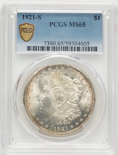 1921-S S$1 PCGS Secure 65 PCGS