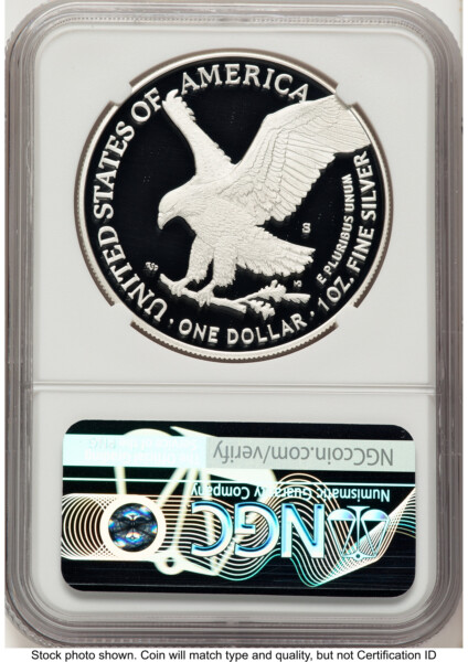 2025-S Proof Silver Eagle Privy U.S. Navy 250th Anniversary 1 oz ER Blue 70 NGC