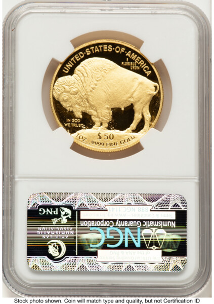 2010-W Proof Gold Buffalo 1 oz ER Blue 70 NGC