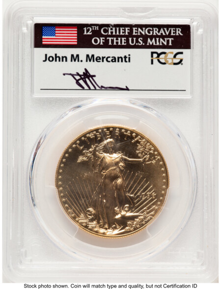 1996 Gold Eagle 1 oz John Mercanti 70 PCGS