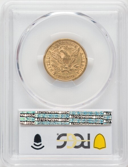 1873 $5 Closed 3 61 PCGS