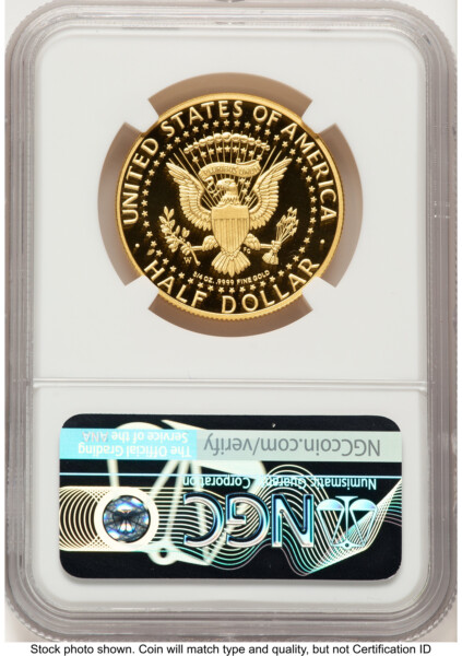 2014-W 50C Gold JFK 50th Anniversary FDI John Mercanti Philadelphia 70 NGC