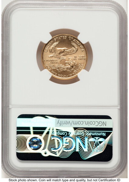 2001 Gold Eagle 1/4 oz John Mercanti 70 NGC