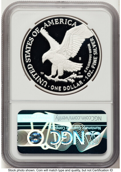 2025-S Proof Silver Eagle Privy U.S. Navy 250th Anniversary 1 oz FDI 1ST 70 NGC