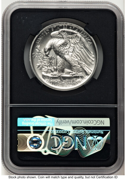 2020-W Palladium Eagle 1 oz Burnished FDI John Mercanti Blk Core 70 NGC