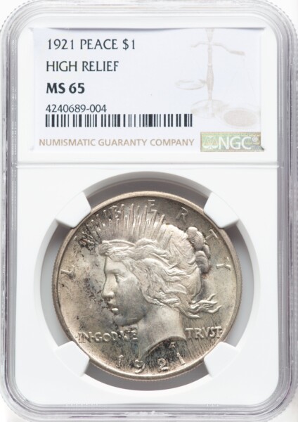 1921 S$1 Peace, MS 65 NGC